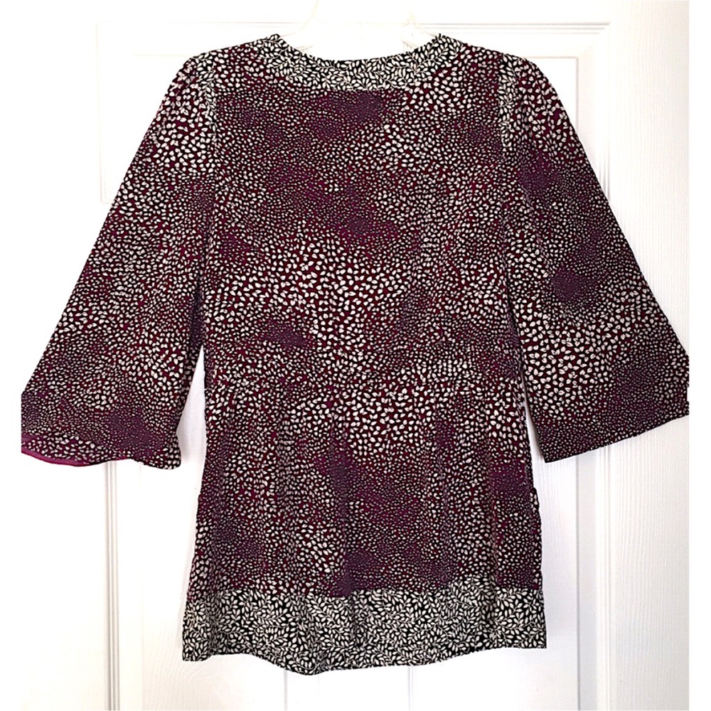 LiefsDottir 100% Silk Purple Blouse